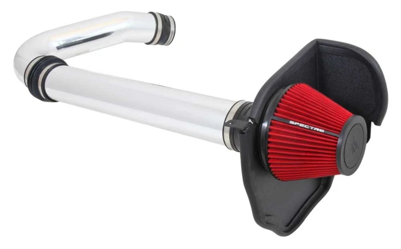 Spectre 11-17 Challenger/Charger 3.6L Luftansaugs-Kit - Poliert mit rotem Filter