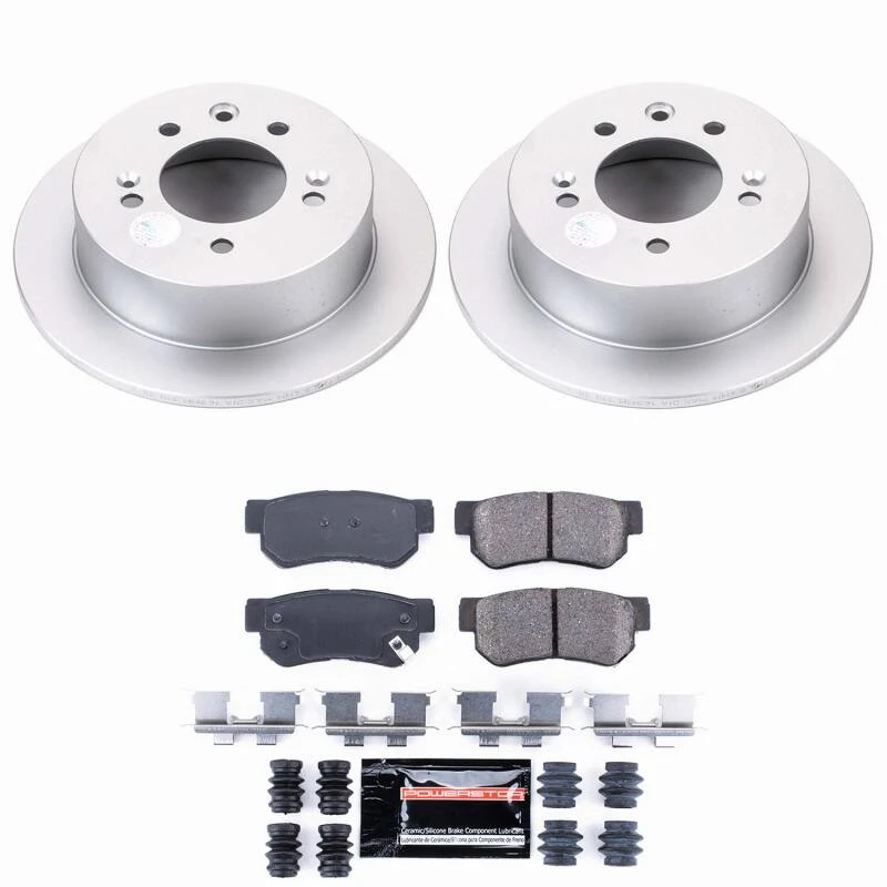 Power Stop 07-10 Hyundai Elantra Rear Z23 Coated Brake Kit
