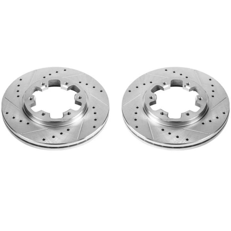Power Stop 85-86 Nissan 720 Front Evolution Drilled & Slotted Rotors - Pair