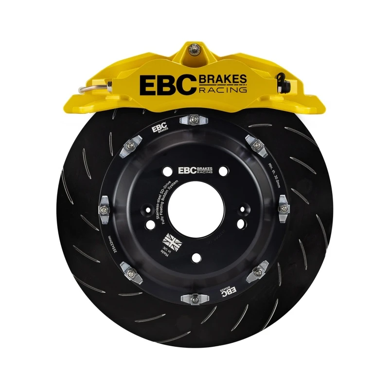 EBC Racing 01-07 Acura RSX Type S 2.0L Yellow Apollo-4 Calipers 330mm Rotors Front Big Brake Kit