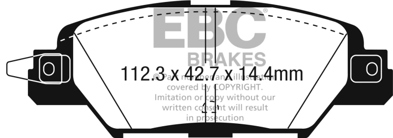 ebc_DP23071-67932058b3c5f EBC 2016 Mazda CX-5 2.0L Redstuff Rear Brake Pads