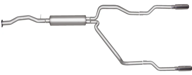 Gibson 96-97 Chevrolet C1500 Basis 4,3L 2,5 Zoll Cat-Back Dual Split Auspuff - Edelstahl