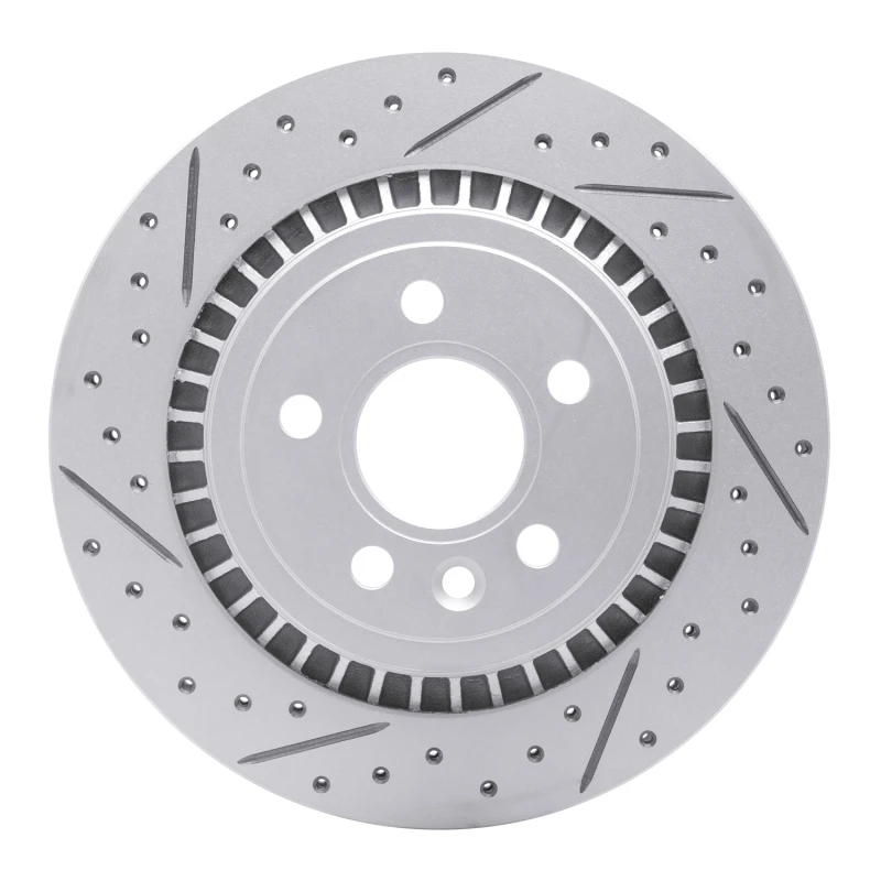 DFC 07-18 Volvo S80 Rear Left Drilled & Slotted Geoperformance Rotor