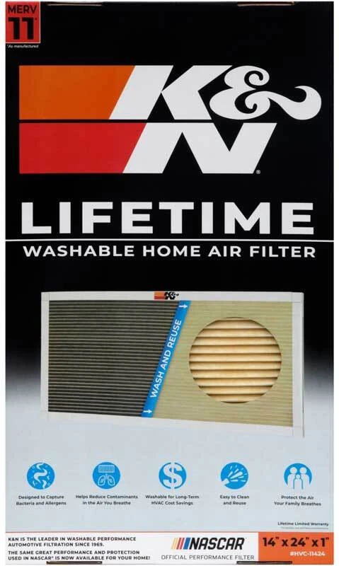 K&N HVAC-Filter - 14 X 24 X 1