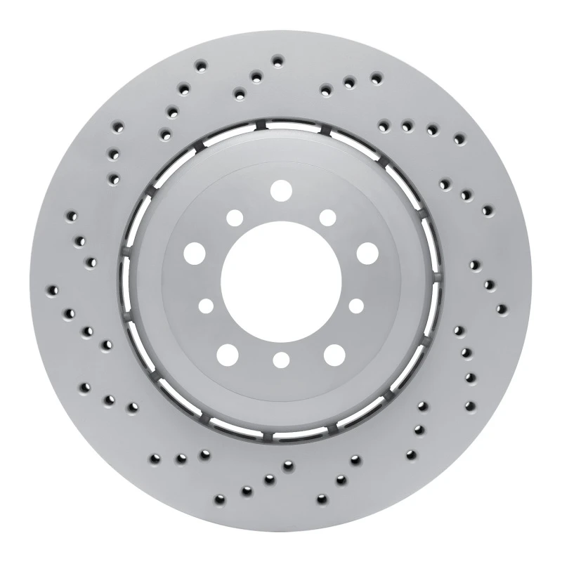 DFC 06-08 BMW Z4 Left Front Drilled Hi-Carbon Alloy Geomet Coated Rotor