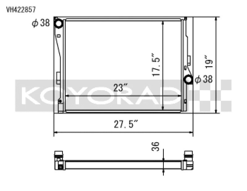 Koyo All-Aluminum-Radiator für 1999-2005 BMW E46 (Non M3)