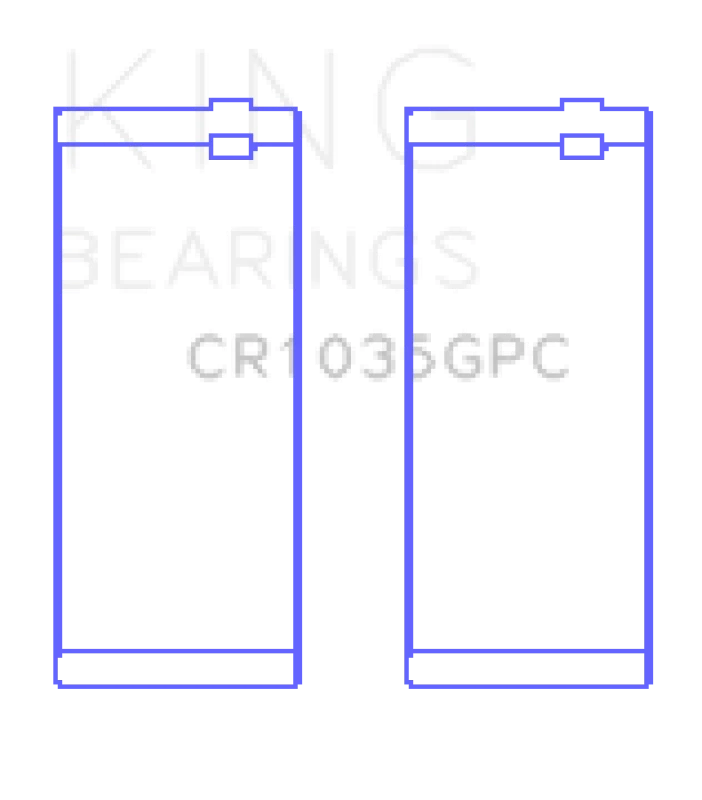 King Engine Bearings Cummins B-Ser. L4 (Size 0.26) Connecting Rod Bearing Set