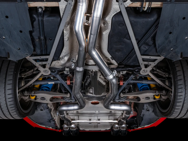 AWE Tuning BMW F8X M3/M4 Track Edition Catback Auspuff - Chrom Silber Spitzen
