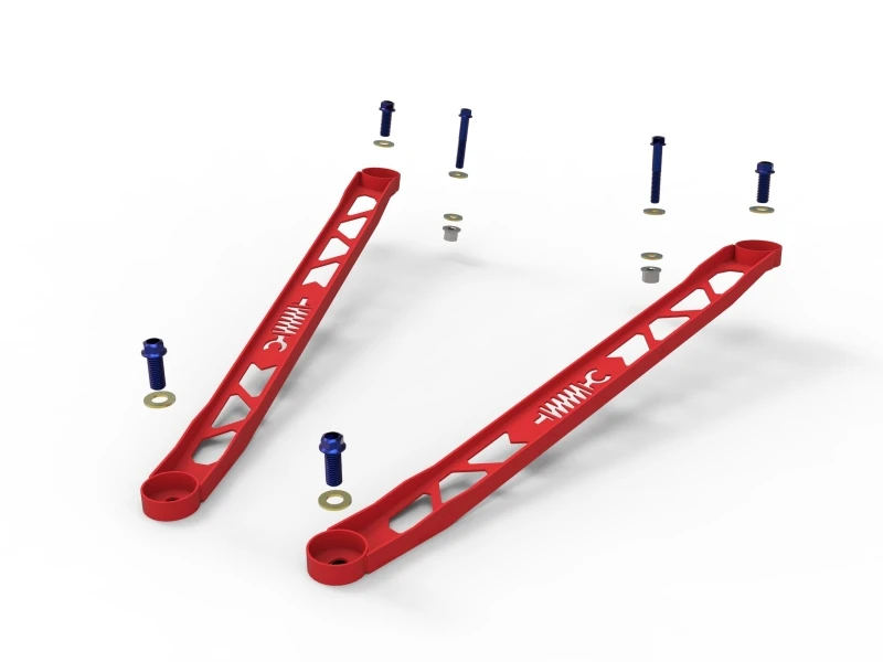 aFe CONTROL 304 Edelstahl Front Federbein Stütze Rot - Toyota GR Supra (A90) 20-21