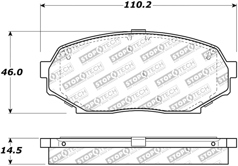 stoptech_308.05250-6794f7a0b06ba StopTech Street Touring 90-93 Mazda Miata Front Brake Pads D525