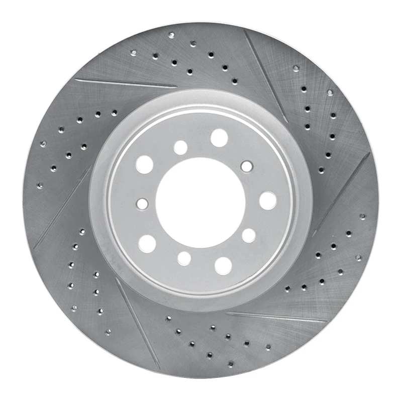 DFC 01-06 BMW M3 Left Front Drilled & Slotted Geoperformance Rotor