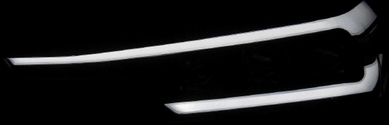Anzo 2023+ Chevy Colorado Full LED Proj. Headlights w/ Black Housing - Seq. Lightbar w. DRL