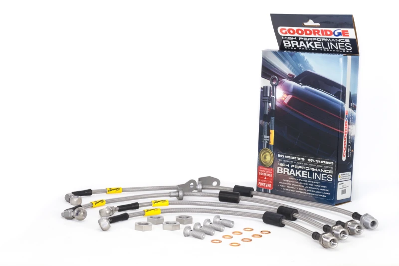Goodridge 15-17 Hyundai Genesis Sedan RWD Edelstahl-Bremsleitungen