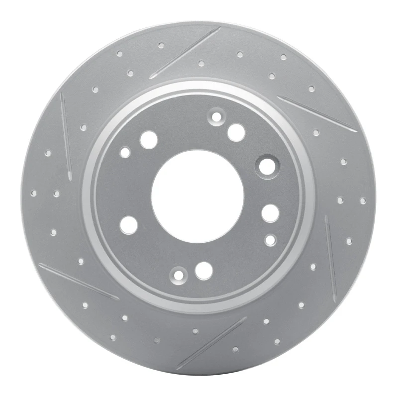 DFC 91-99 Acura Rl Rear Left Drilled & Slotted Geoperformance Rotor
