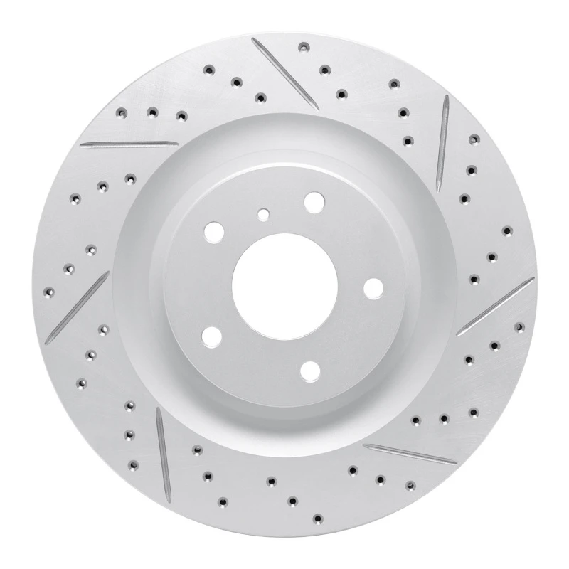 DFC 19-25 Infiniti Qx55 Front Right Drilled & Slotted Geoperformance Rotor