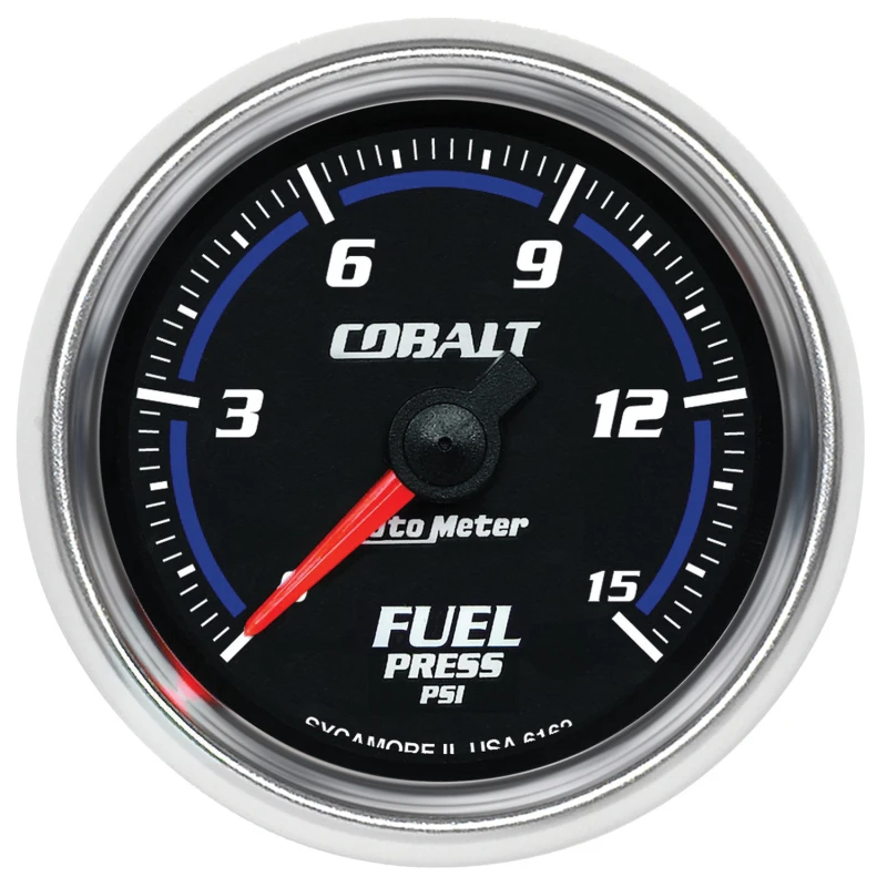 Autometer Cobalt 52mm 15 PSI Electronic Fuel Pressure Gauge