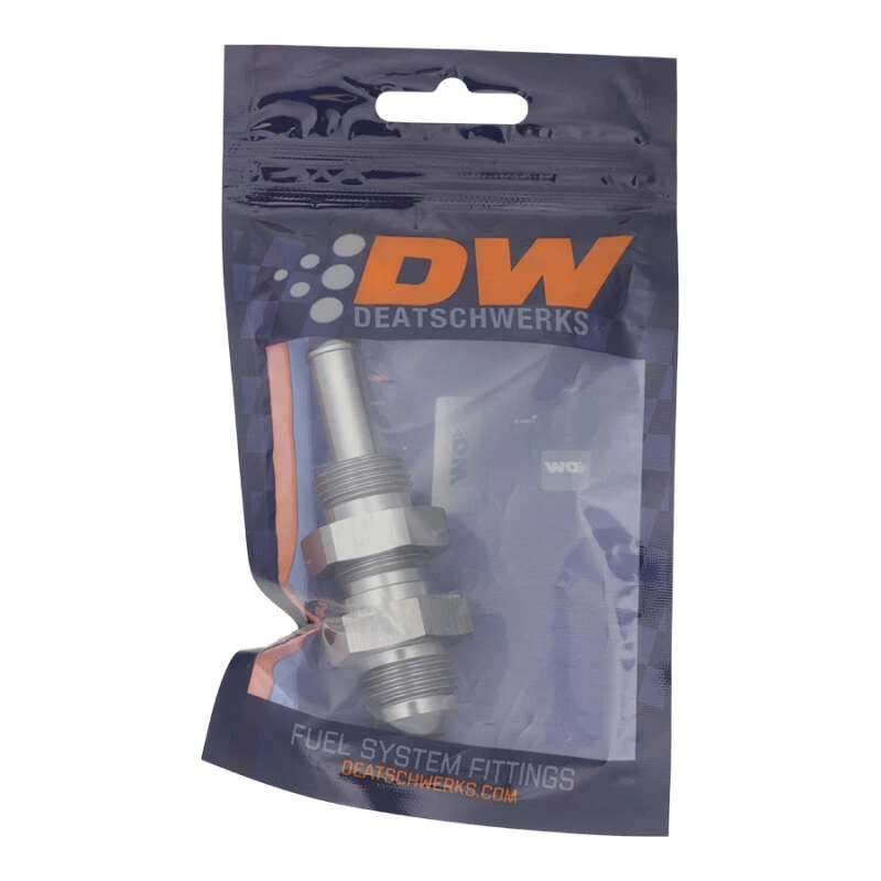 DeatschWerks 8AN Männliches Flare zu Geradem 3/8 Zoll Einzel-Hose Barb - ElOXDW Titan