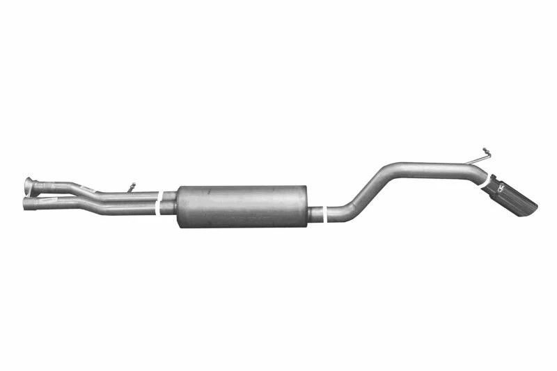 Gibson 03-06 Hummer H2 Basis 6.0L 3in Kat-Back-Einzelauspuff - Aluminisiert