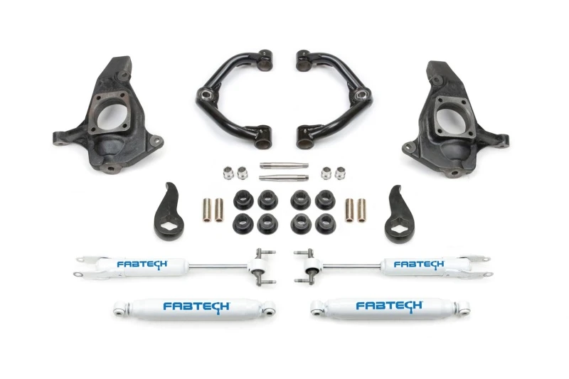Fabtech 11-19 GM C/K2500HD/3500HD 4-Zoll-Ultimate-System mit Uniball-UCA und Performance-Stoßdämpfern