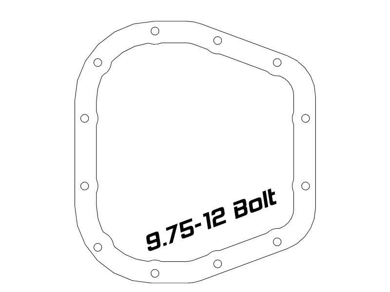 aFe 97-23 Ford F-150 Pro Series Hinterachs-Abdeckung Schwarz mit bearbeiteten Rippen