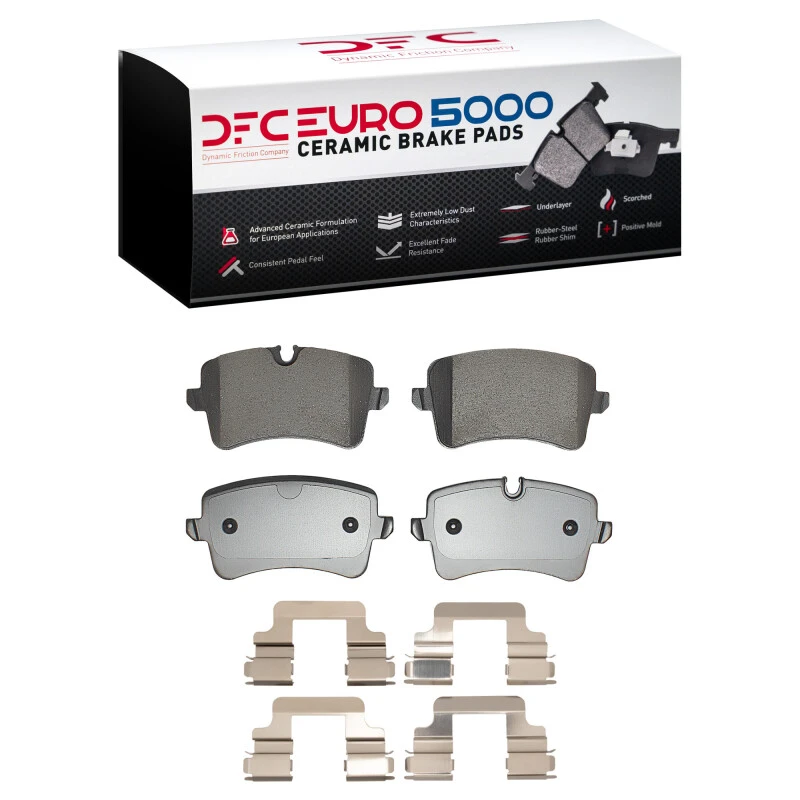 DFC 11-23 Audi A8 Rear Euro 5000 Ceramic Brake Pads and Hardware Kit