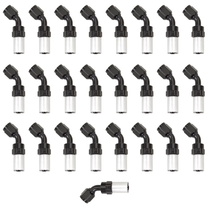 Russell Performance -4 AN Proclassic Crimp 45 Grad Endstück (O.D. 0,450) (Menge: 25)