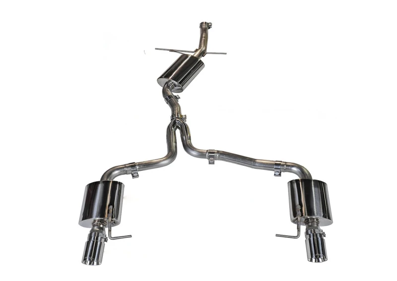 AWE Tuning Audi B8 A5 2.0T Touring Edition Auspuff - Dual Outlet Polierte Silber Spitzen
