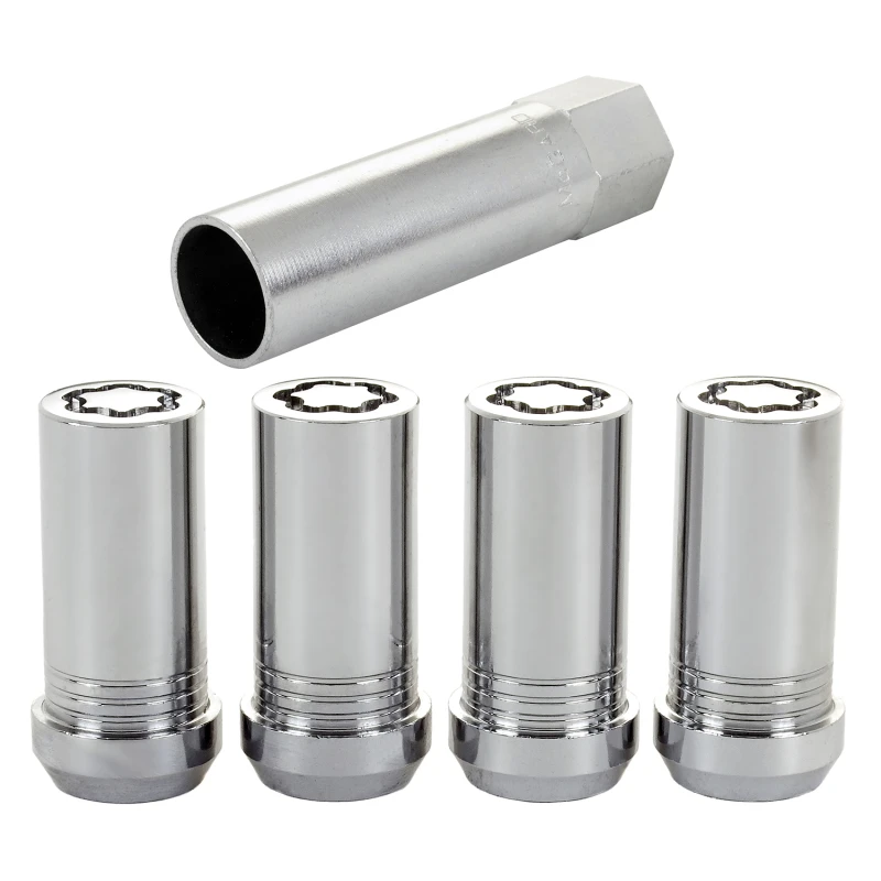 mcgard_25110-6794001f2e39c McGard Wheel Lock Nut Set - 4pk. (Tuner / Cone Seat) M14X1.5 / 1in. Hex / 1.935in. Length - Chrome