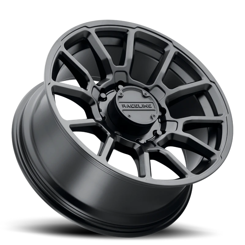 Raceline 950B Gauge 17x8.5in / 6x139.7 BP / 0mm Offset / 106.1mm Bore - Satin Black Wheel
