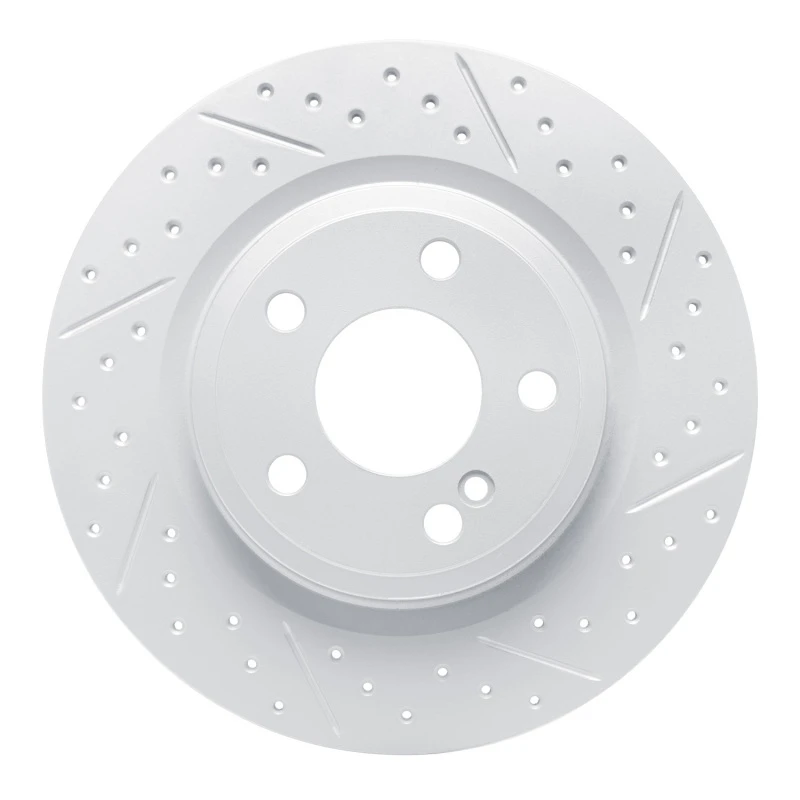 DFC 12-20 Mercedes-Benz Slk350 Rear Right Drilled & Slotted Geoperformance Rotor
