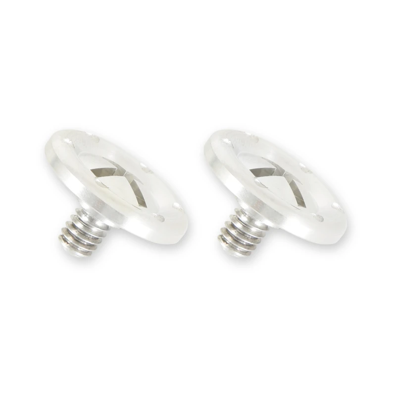 RaceQuip Silver Hardware Pivot Kit for Face Shield Fits PRO & VESTA Model Helmets