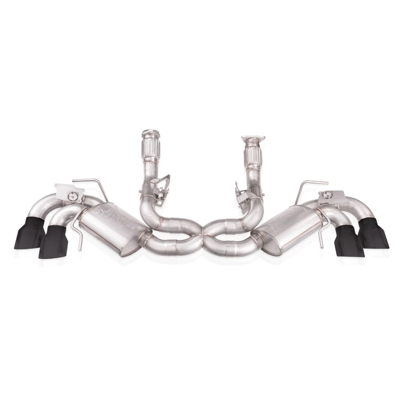 Stainless Works 20-21 Chevrolet Corvette C8 6.2L Legend Cat-Back Exhaust w/ Matte Black Tips