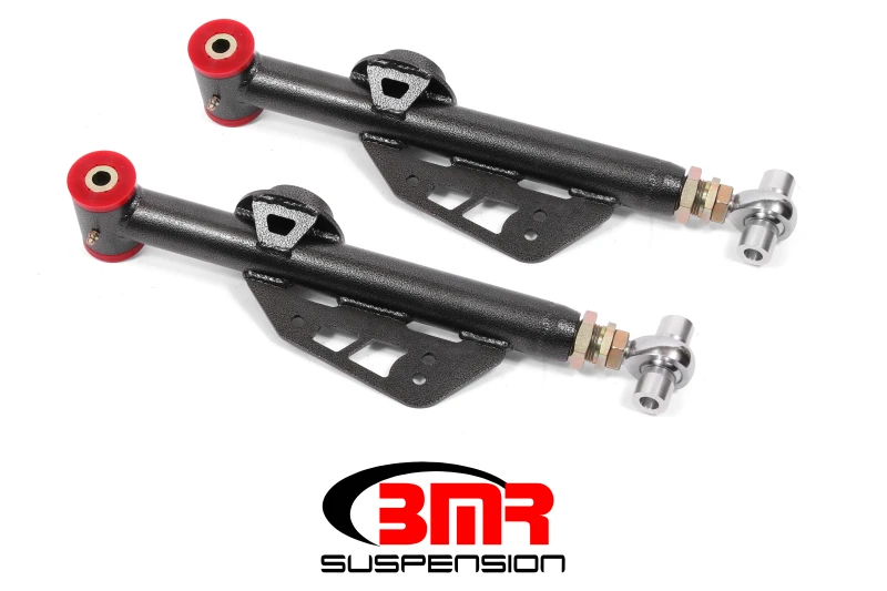 BMR 99-04 Ford Mustang einstellbare untere Querlenker Poly/Rod End Combo - Schwarz Hammertone