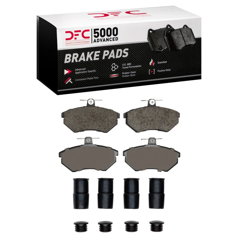 DFC 88-92 Audi 90 Front 5000 Advanced Low Metallic Brake Pads and Hardware Kit