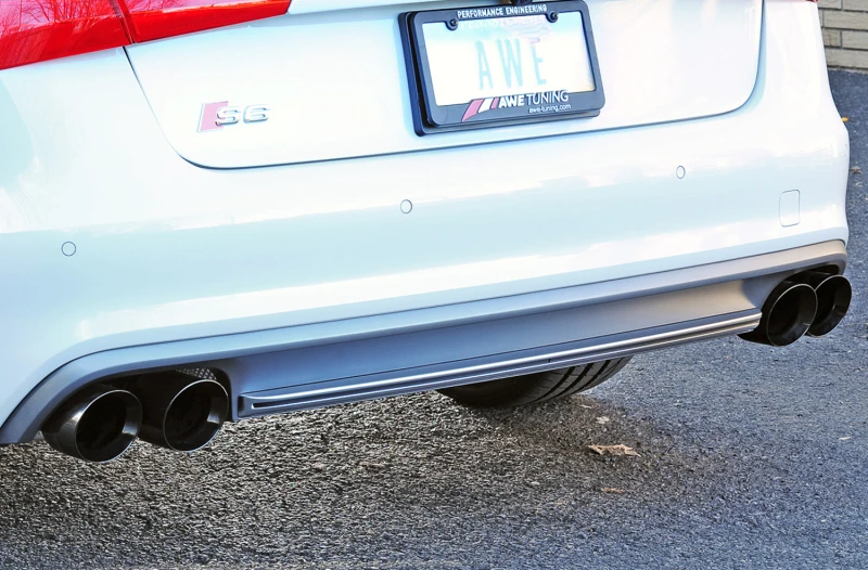 AWE Tuning Audi C7 / C7.5 S6 4.0T Track Edition Auspuff - Diamant-Schwarz Spitzen