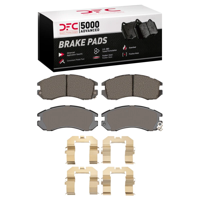 DFC 90-96 Subaru Legacy Front 5000 Advanced Ceramic Brake Pads and Hardware Kit