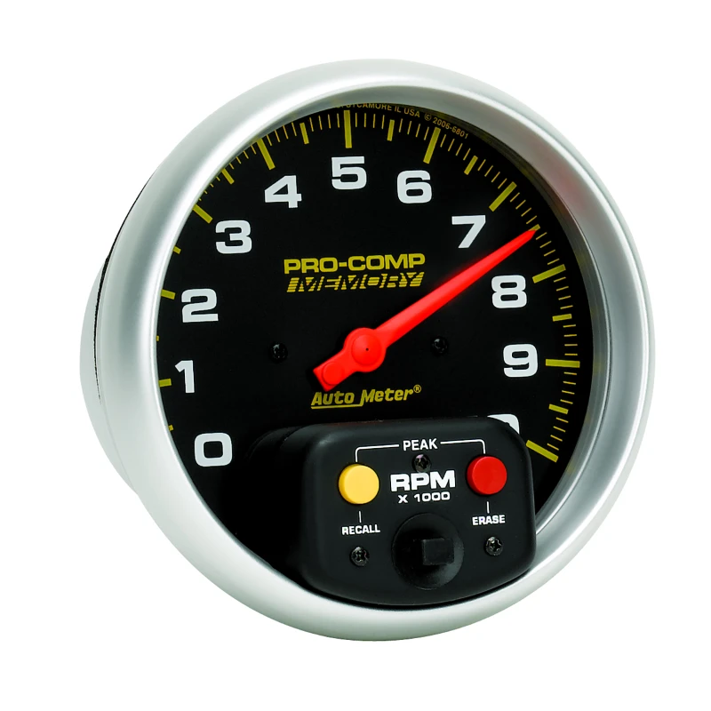 Autometer Pro-Comp 5 Zoll 10K RPM mit Peak-Memory Einbaudrehzahlmesser
