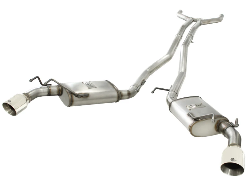 aFe MACHForce XP Auspuff 2,5 Zoll Edelstahl CB/10-13 Chevy Camaro V6-3,6L (td) (polierte Spitze)