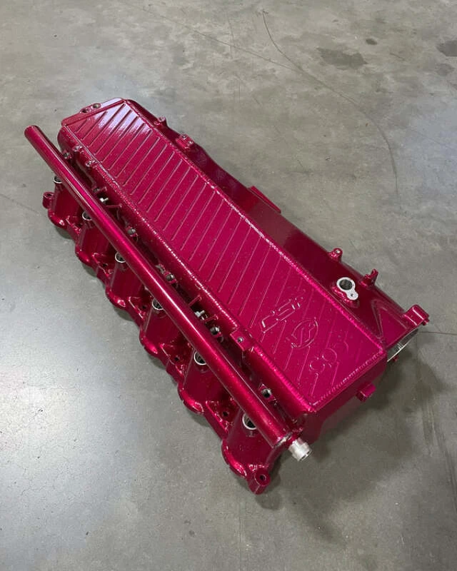 CSF Toyota A90/A91 Supra/ BMW G-Series B58 Charge-Air Cooler Manifold - Raspberry Sparkle