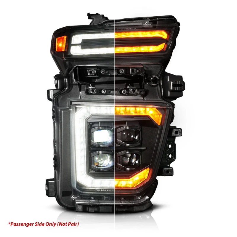 ANZO Z-Series Full LED Projector Headlights Black - Passenger Side