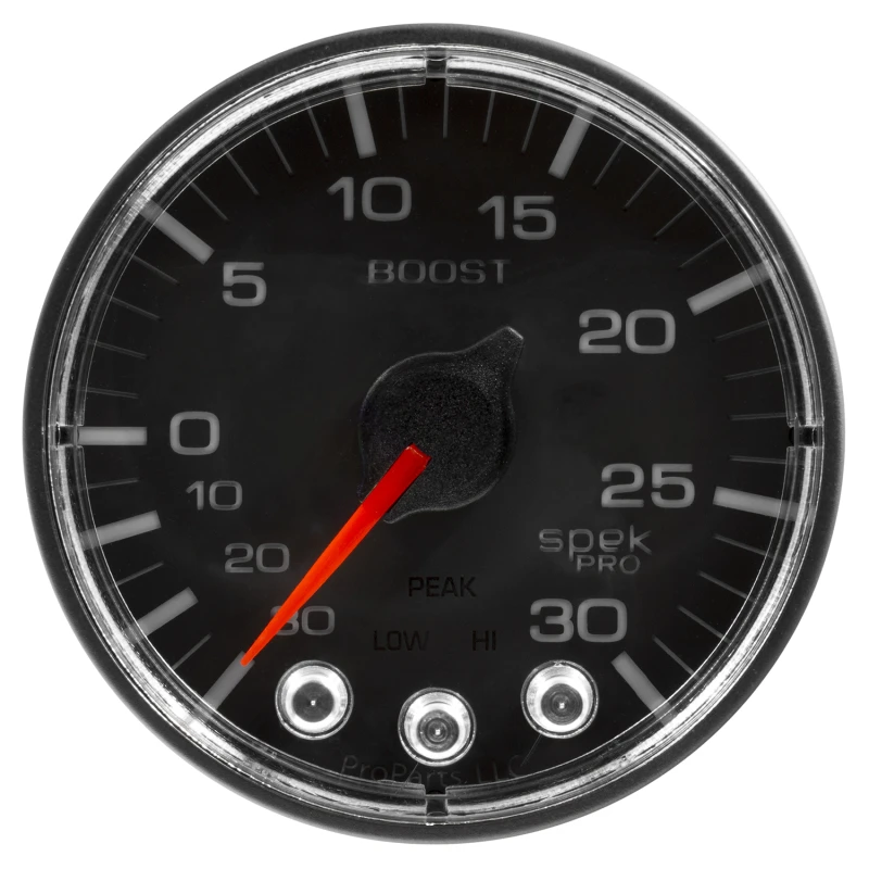 Autometer Spek-Pro 52.4mm 30inHG-30PSI Digital Stepper Motor Vac/Boost Gauge
