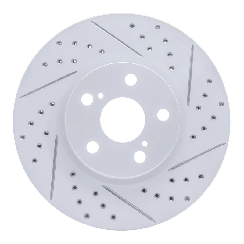 DFC 08-19 Pontiac Vibe Front Right Drilled & Slotted Geoperformance Rotor