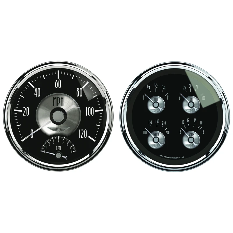 Autometer Prestige Series Black Diamond 5in Gauge Box Kit-Tachometer/Speedometer Combo / Oil Pressu