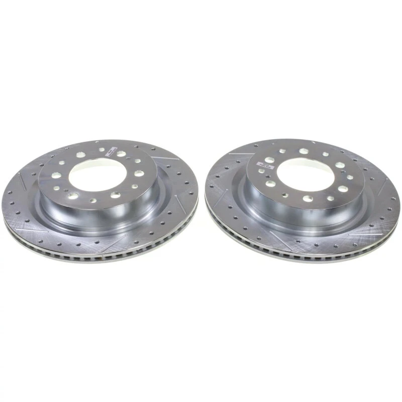 Power Stop 23-24 Toyota Sequoia Rear Drilled & Slotted Rotor - Pair