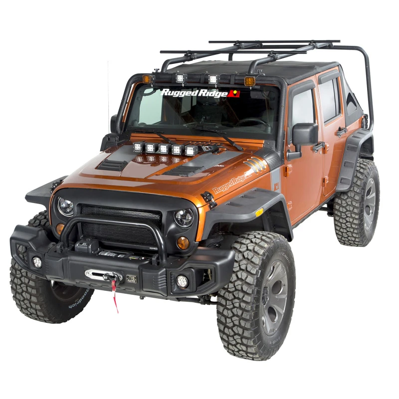 Rugged Ridge 07-18 Jeep Wrangler 4-Türer Sherpa Dachträger Kit