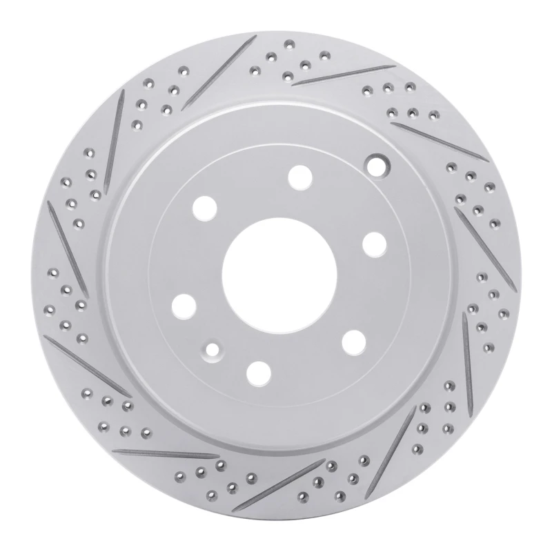 DFC 07-17 Buick Enclave Rear Left Drilled & Slotted Geoperformance Rotor
