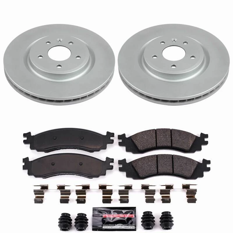 Power Stop 2010 Ford Taurus Front Z23 Coated Brake Kit