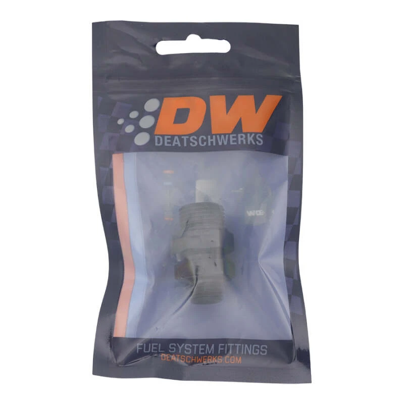 DeatschWerks 6AN ORB-Männlich zu 8AN ORB-Männlich Swivel-Adapter - eloxiert matt schwarz