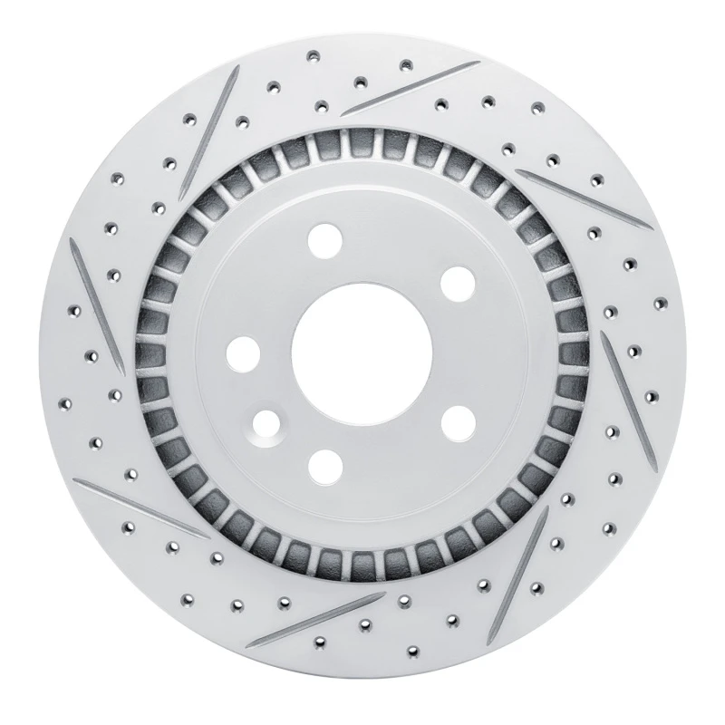 DFC 10-17 Volvo Xc60 Rear Left Drilled & Slotted Geoperformance Rotor