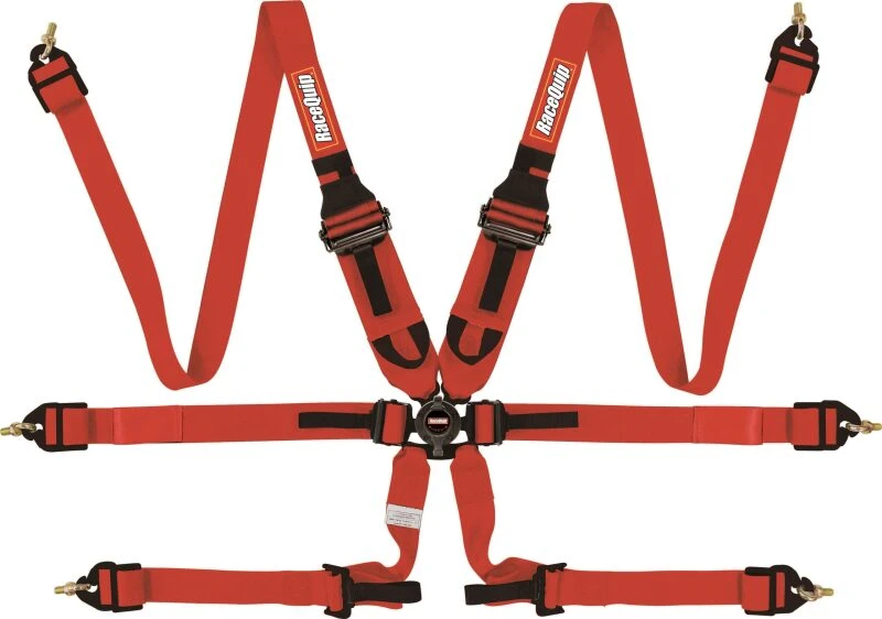 RaceQuip Rote FIA CAMLOCK 6-Punkt 2-Zoll Pull-Down-Lap FHR
